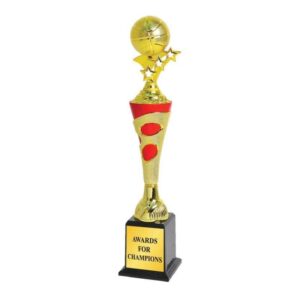 Economy Basketball Trophy 19500 Gold Red