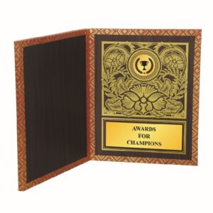 Wooden Plaque 57128 Mahogany Red