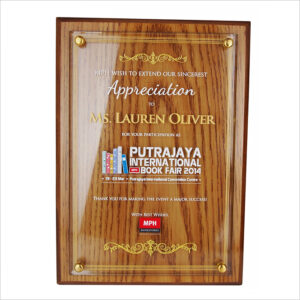 Exclusive Wooden Crystal Plaque 3035