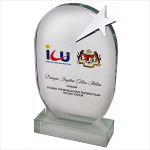 Exclusive Crystal Star Plaque 3057