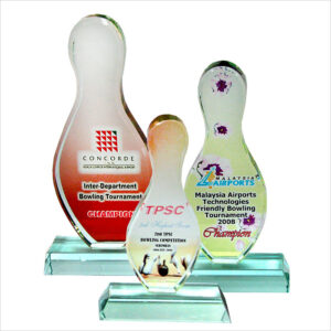 Exclusive Crystal Glass Awards 8070 (Bowling)