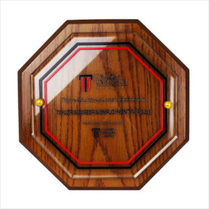 Exclusive Wooden Crystal Plaque 3062