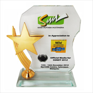 Exclusive Crystal Star Plaque 3027