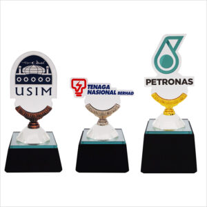 Exclusive Crystal Glass Awards With Acrylic 8295