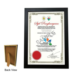 Wooden A4 Certificate Frame 7481
