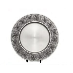 Chrysanthemum Pewter Plate 7492