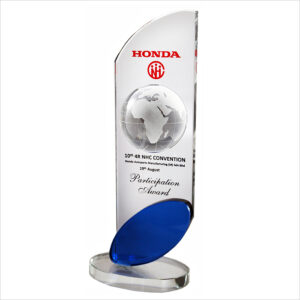 Exclusive Crystal Globe Plaque 3043