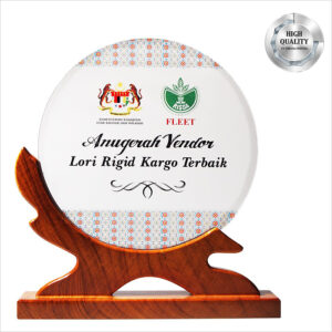 Exclusive Wooden Crystal Plaque 3096
